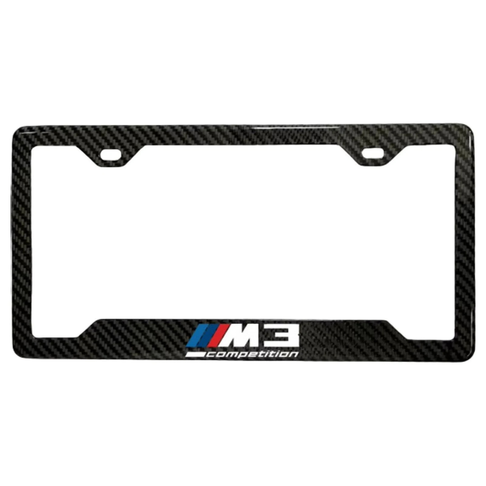 BMW M3 Competition Real 3K TwillWeave Carbon Fiber License Plate Frame Holder