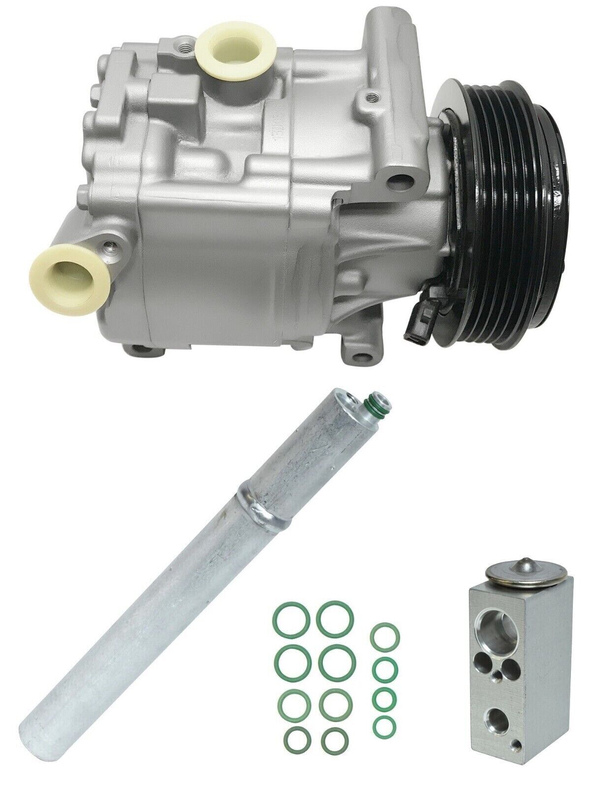 RYC Remanufactured AC Compressor Kit FG323 Fits Fiat 500 1.4L Turbocharged 2013