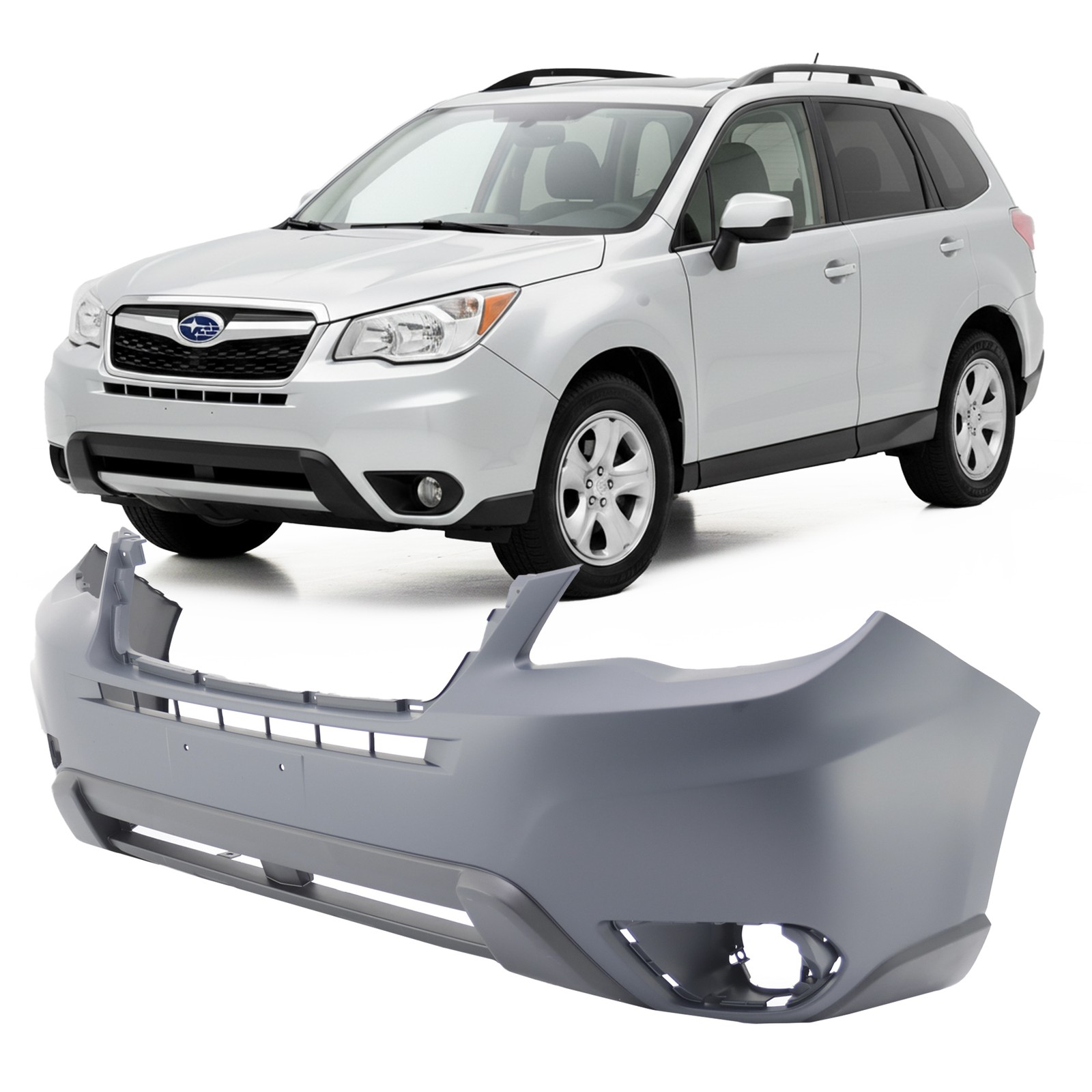 2014-2016 Subaru Forester Primed Front Bumper Cover SU1000173 57704SG001