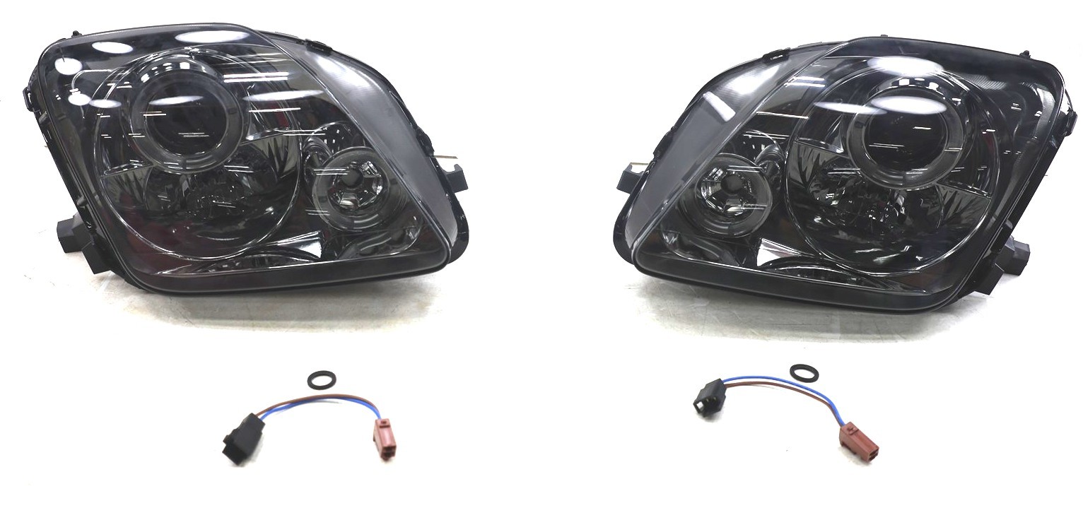 NEW Spyder Smoke LED Halo Projector Headlight Set Black 5011053 Prelude 1997-01