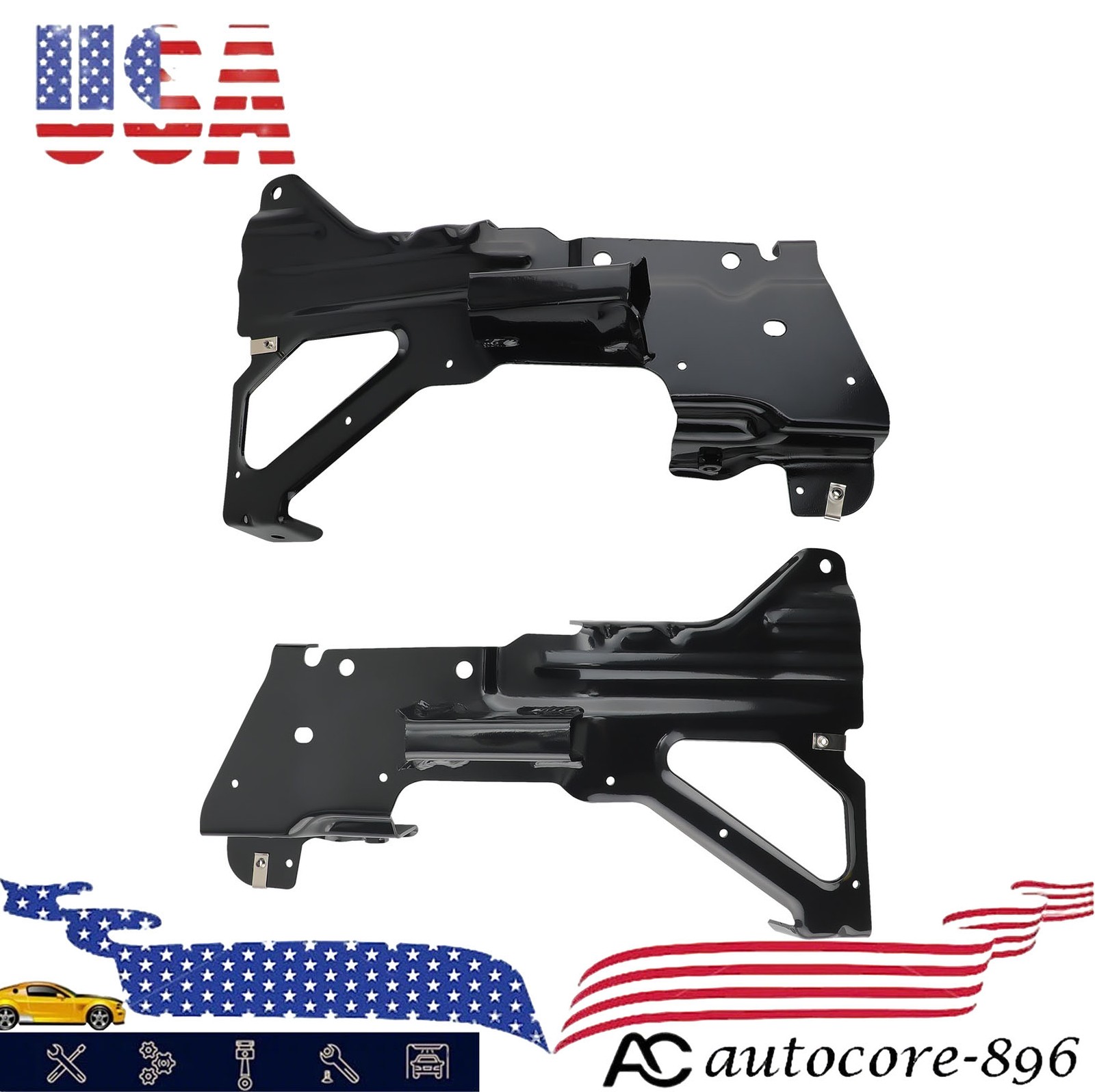 2pcs Bumper Side Bracket Kit For Chevrolet Silverado 1500 2016-2018 1500 LD 2019