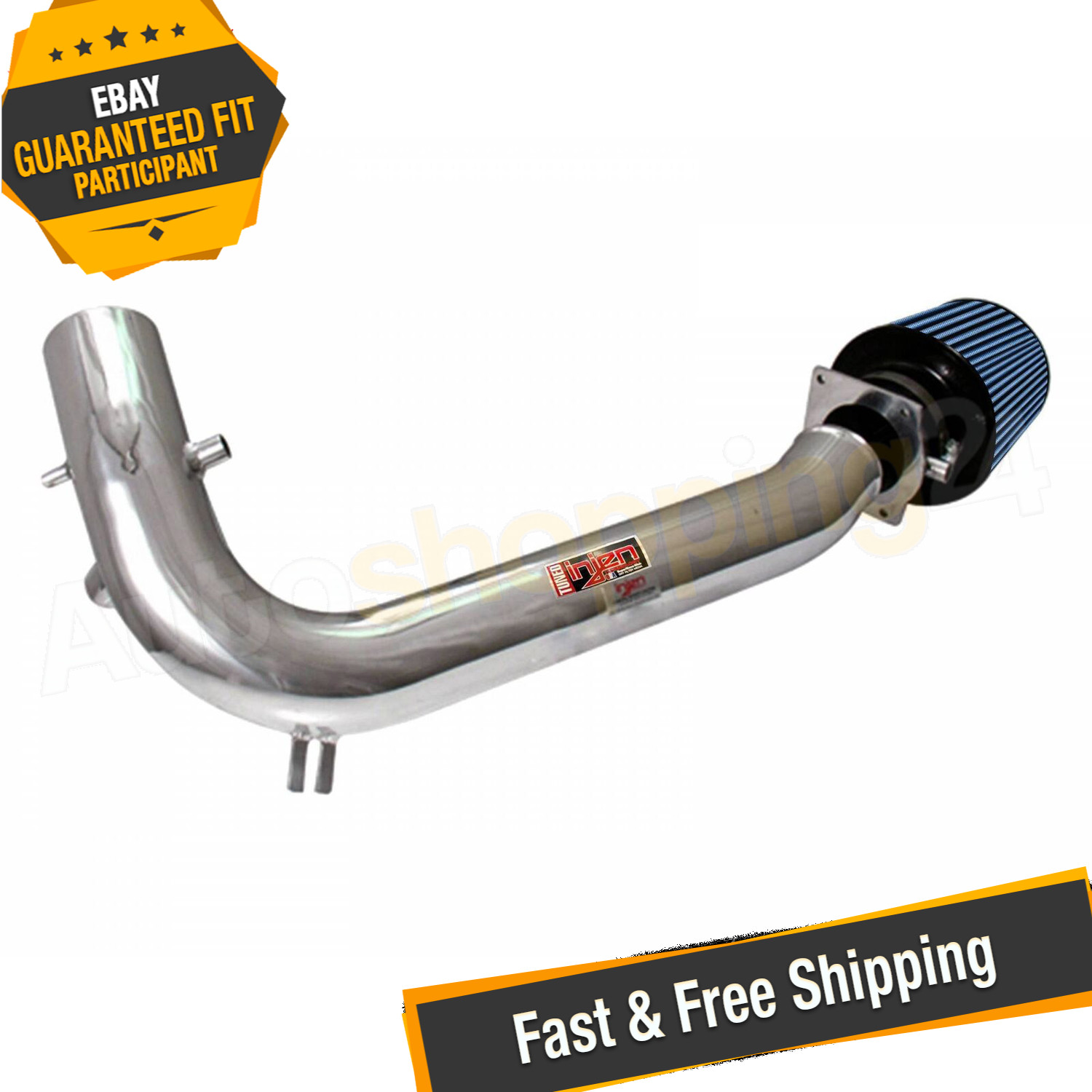 Injen IS1920P IS Polished Short Ram Air Intake for 91-94 Nissan 240SX 2.4L L4