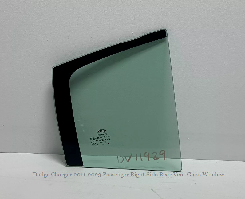 Fits Dodge Charger 2011-2023 Rear Vent Glass Window Passenger Right Side