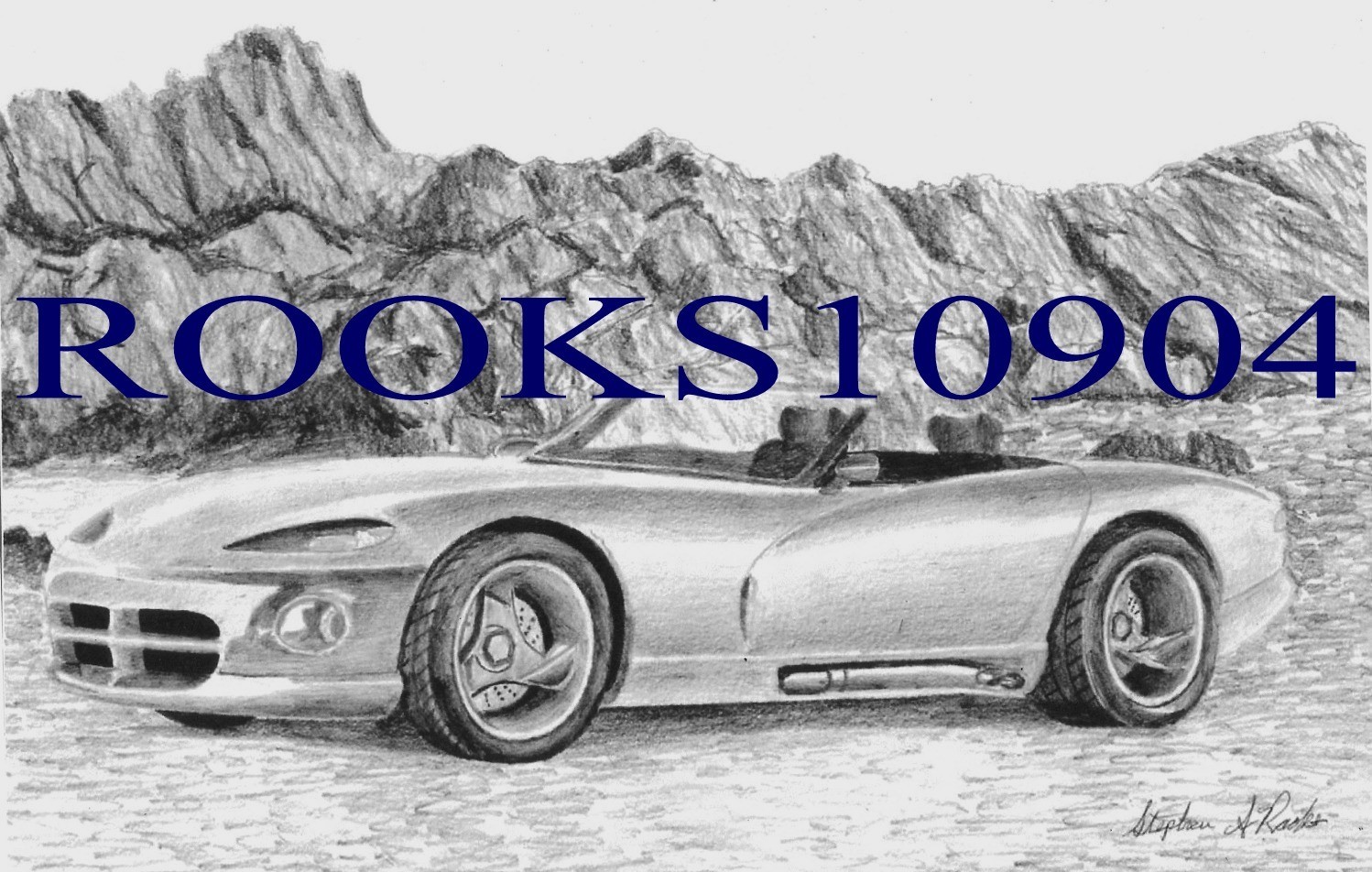 Dodge Viper RT/10 Concept SPORTS CAR ART PRINT