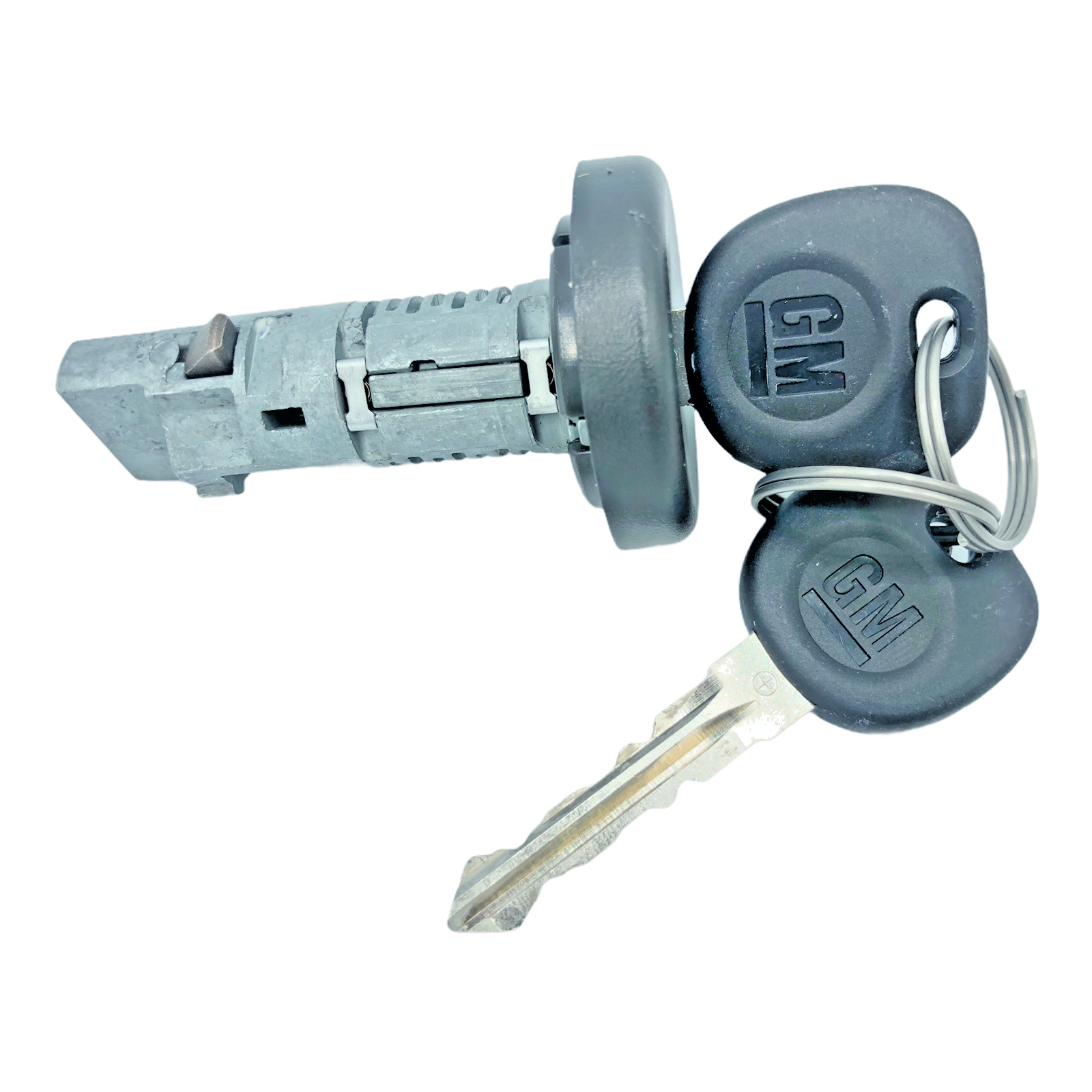 NEW GM OEM Ignition Key Lock Cylinder Switch W/2 Chevy Bow-Tie Logo Chip Keys