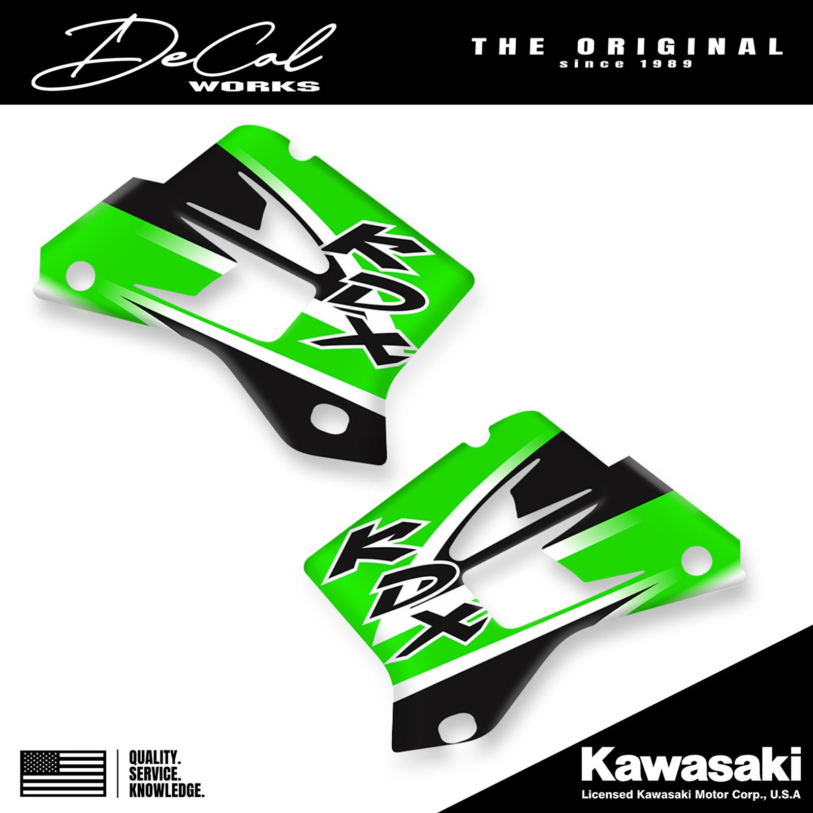 Officially Licensed Kawasaki KDX Design Replica Rad Shroud Graphics Kit