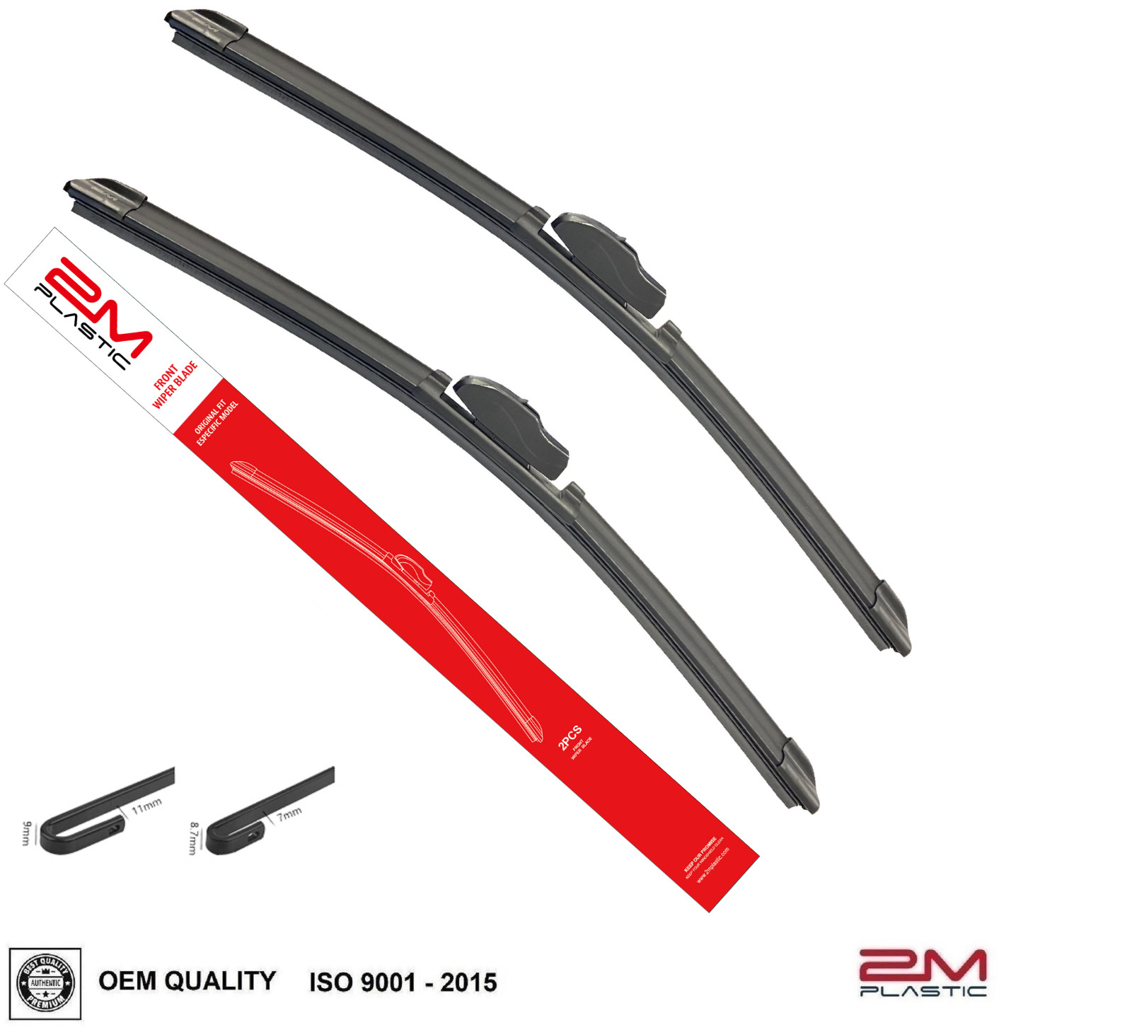 Front Windshield Wiper Blades For Nissan VERSA SEDAN 2012 - 2019 Pair 24\