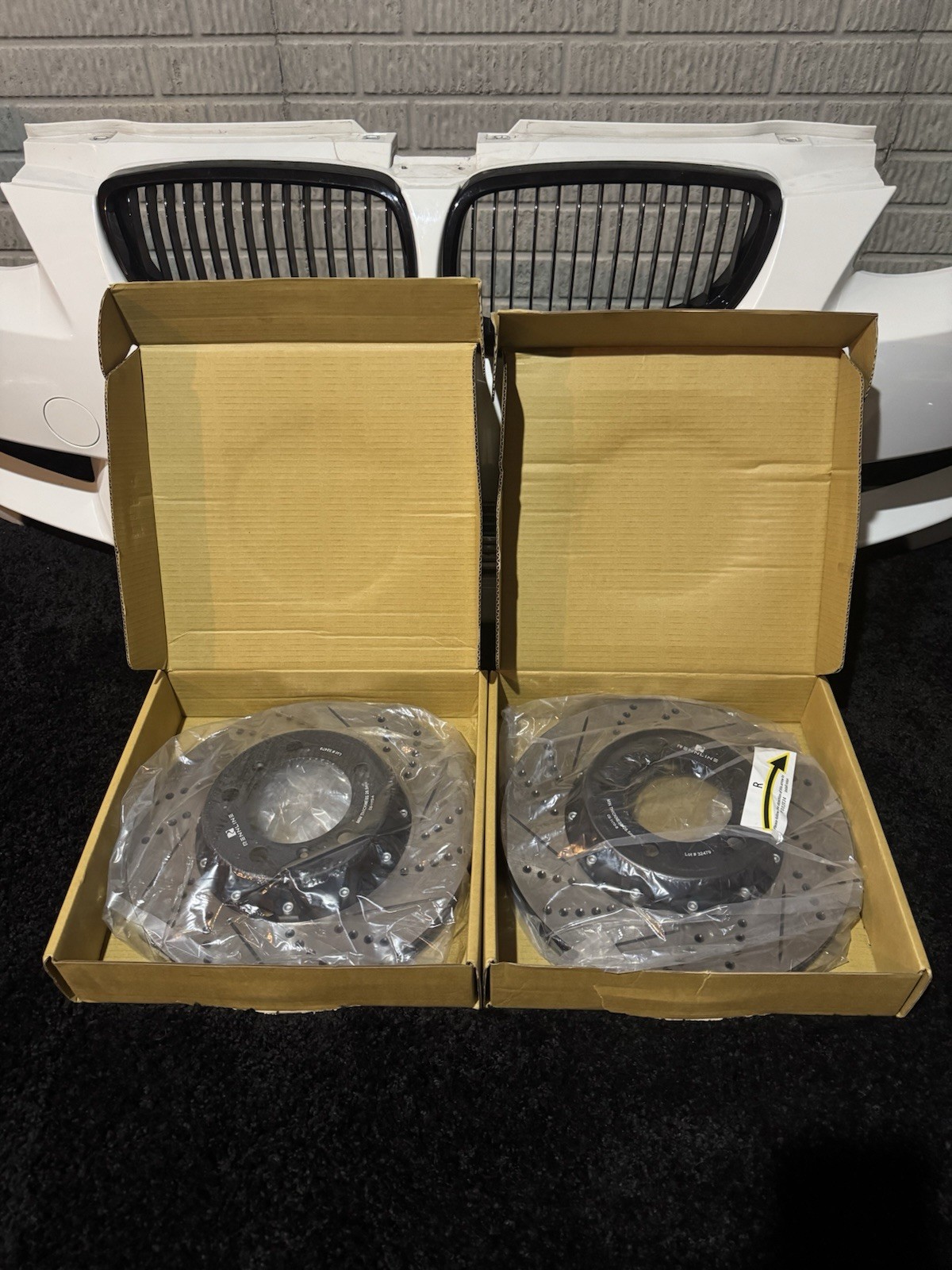 Rennline 2 Piece Drilled/Slotted Front Rotors Porsche 991 Rennline 2 Piece Drilled/Slotted Front Rotors Porsche 991