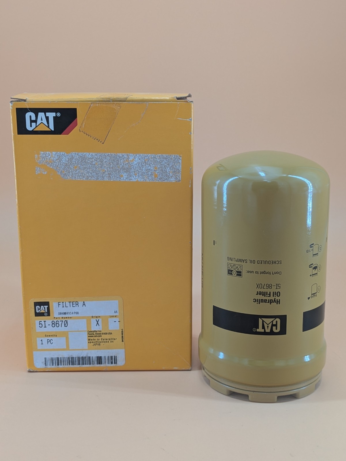 Genuine Cat 5I-8670 Advanced Efficiency Hydraulic Transmission Filter OEM