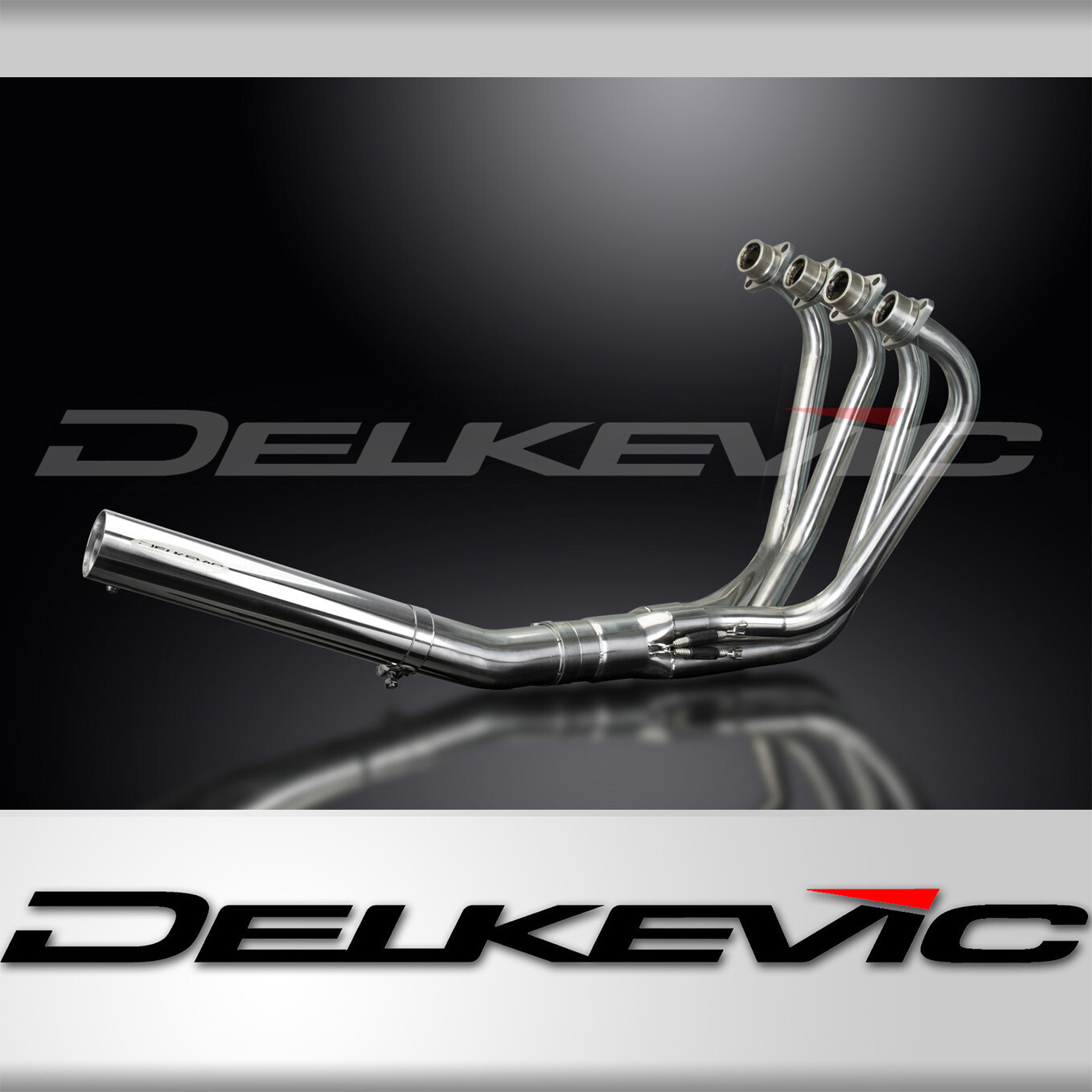 Kawasaki KZ750H 1980-1983 Complete Exhaust 4-1 Stainless Straight Muffler