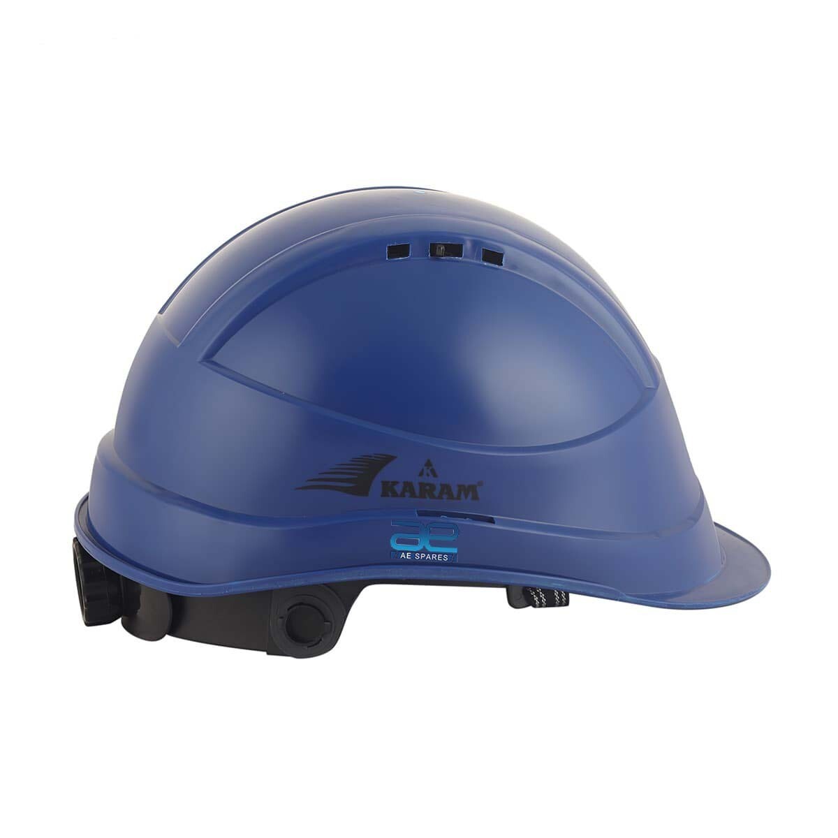 Shelblast Safety Helmet With Plastic Cradle Peak (Lamination Blue) @VI