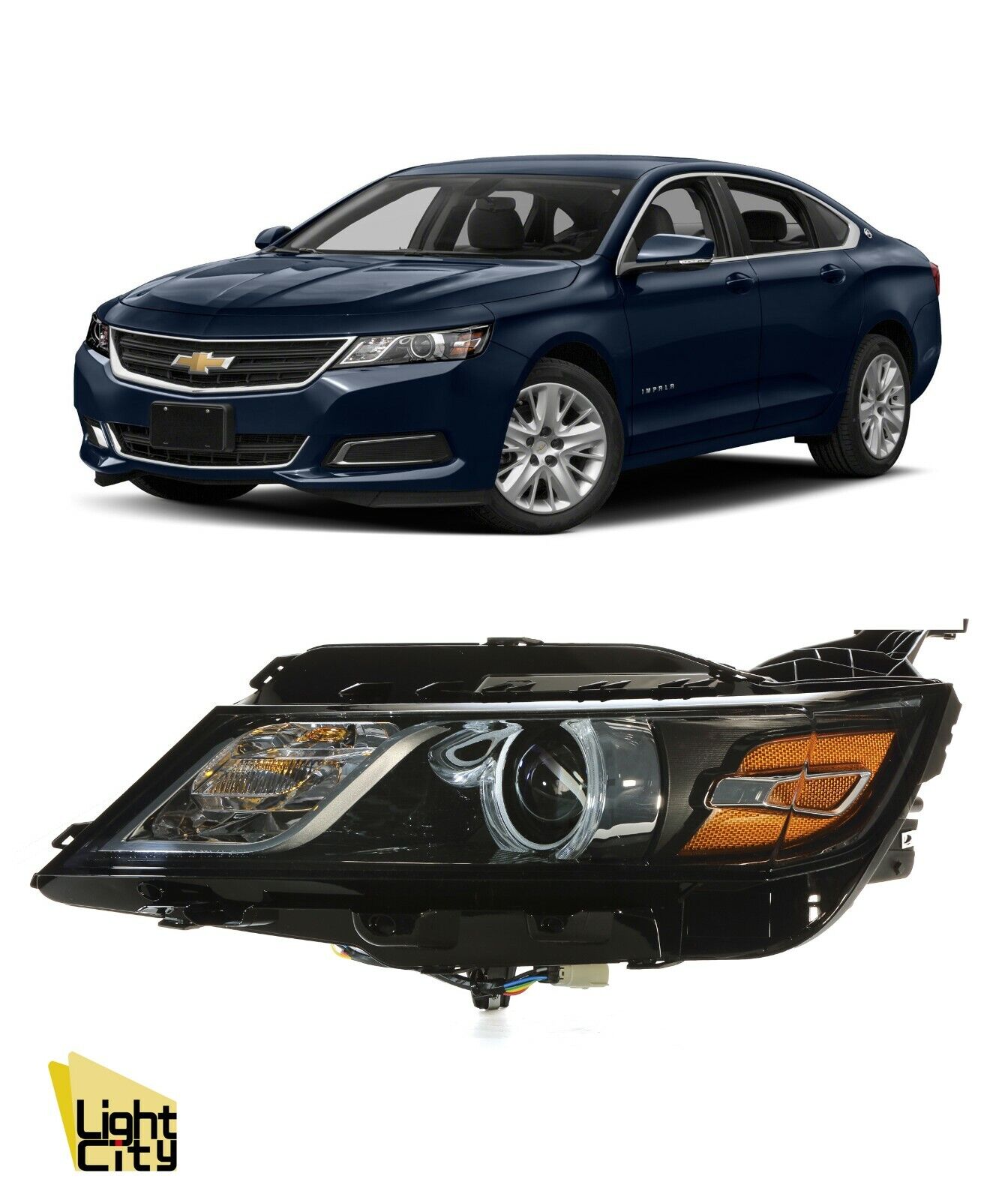 [*FULL HID*] For 2015-2020 Impala Driver Side Headlight with Bulb & Ballast LH