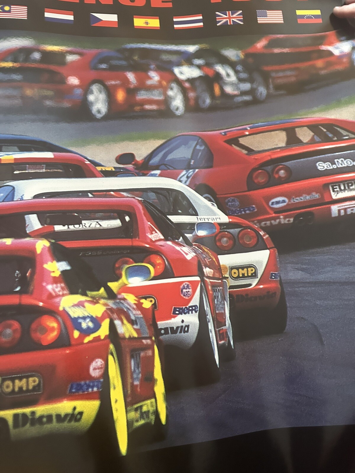 RARE PIRELLI FERRARI CHALLENGE 1997 POSTER MADE IN ITALY 348 F355 RACE SERIES RARE PIRELLI FERRARI CHALLENGE 1997 POSTER MADE IN ITALY 348 F355 RACE SERIES