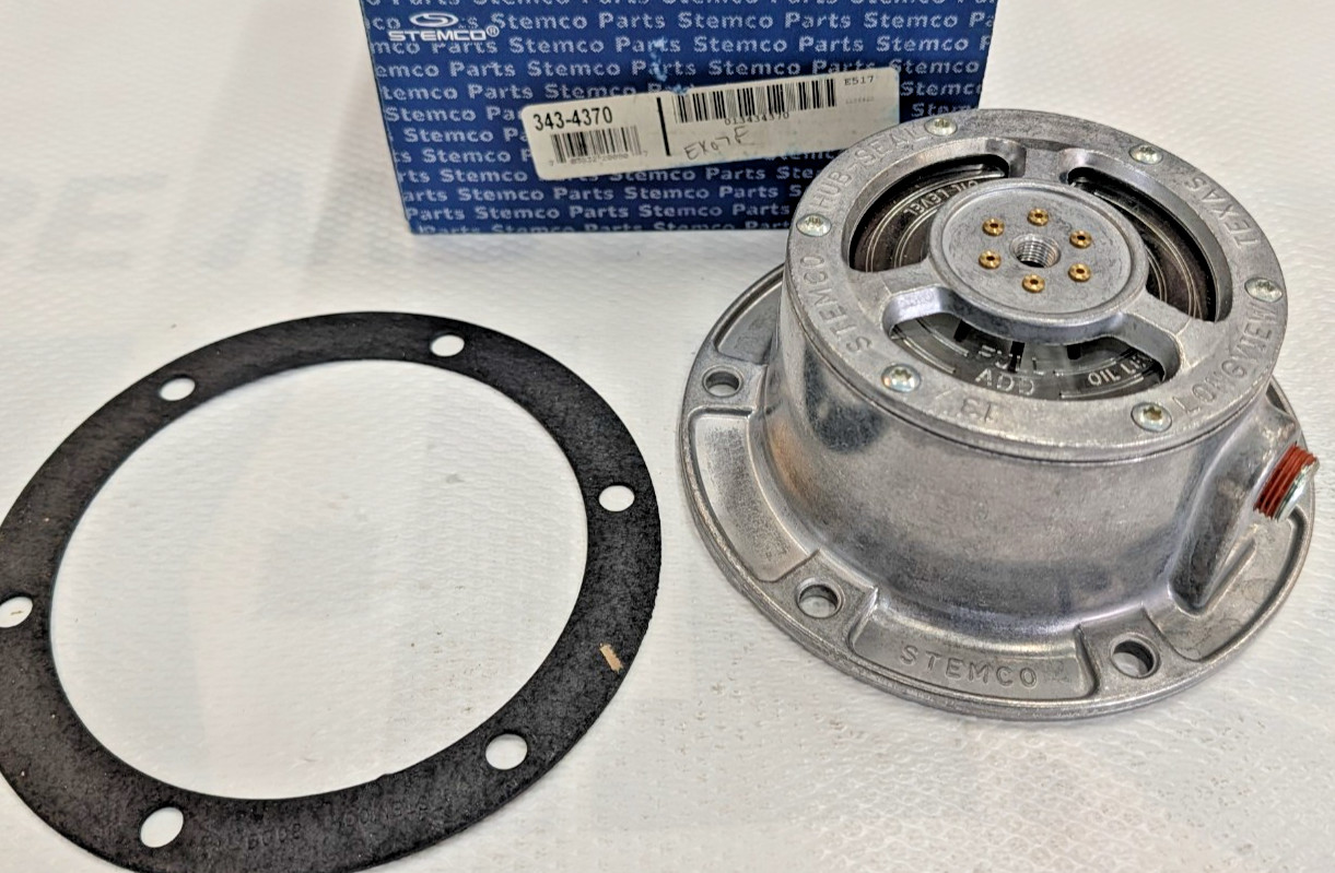 343-4370 Stemco Genuine PSI Tire Inflation System Hub Cap Oil 5 1/2 Bolt Circle