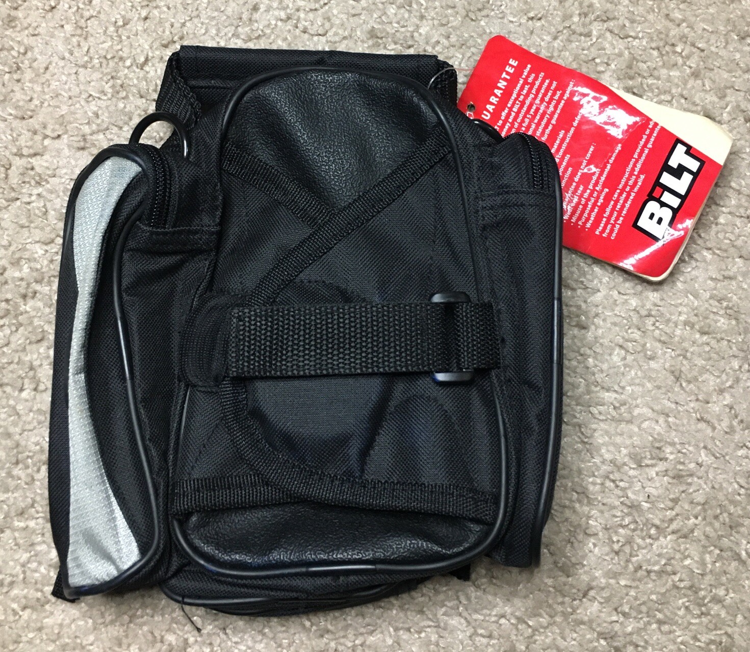 Bilt Brand Magnetic Motorcycle Tank Bag Black 9” NWT
