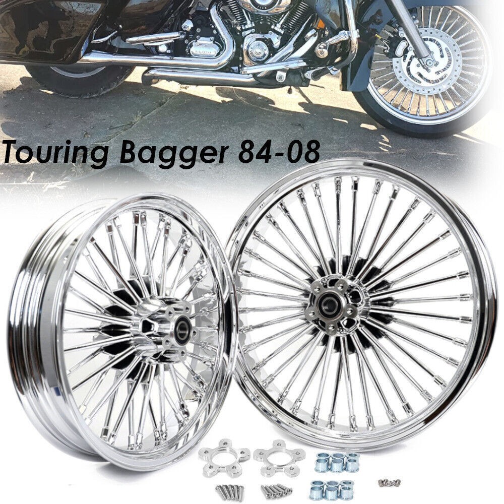 21x3.5 18x3.5 Fat Spoke Wheels for Harley Touring Electra Glide Ultra Classic