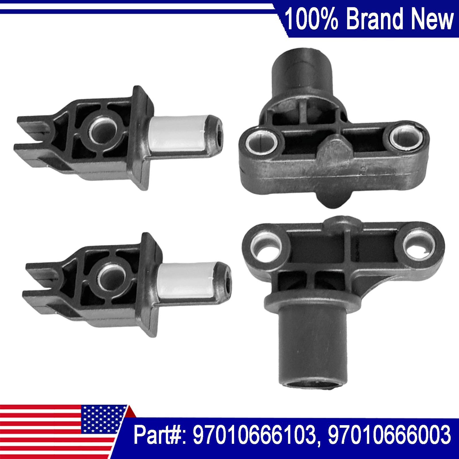New 4Pcs Upper&Lower Radiator Mount Brackets For 2010-2016 Porsche Panamera 970