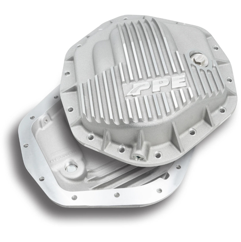 PPE Heavy Duty Cast Aluminum Rear Differential Cover GM Ram 2500 3500 Raw