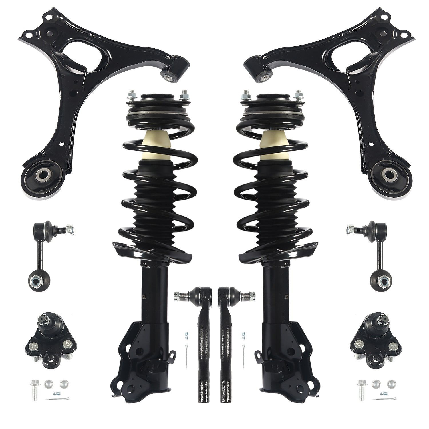 10pc Front Struts Control Arm Sway Bars Suspension Kit for 2006-2011 Honda Civic
