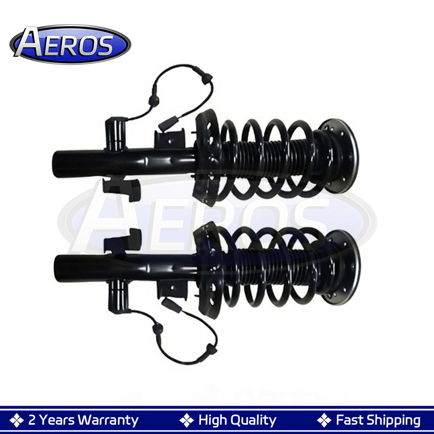 Pair Front L+R Shock Absorber Assembly w/ Electric For Volvo S60 XC70 V70 S80