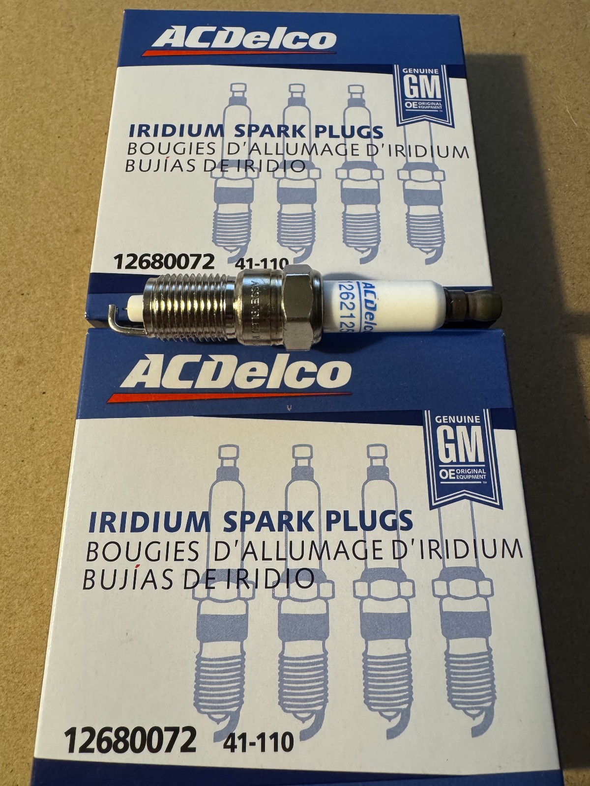 8pcs AC Delco 41-110 Iridium Spark Plugs for Chevy 4.8L 5.3L 5.7L 6.0L 6.2L 7.0L