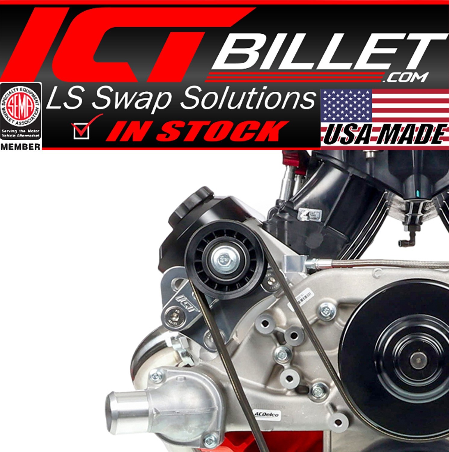 Corvette CTS-V Billet Aluminum Manual Belt Tensioner G8 CTSV Z06 LS7 LS1 LS2 LS3