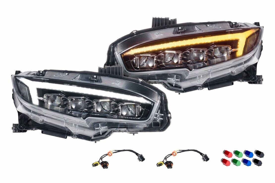 For 2016-2021 Honda Civic Morimoto XB LED Headlights Headlamps 1 Pair