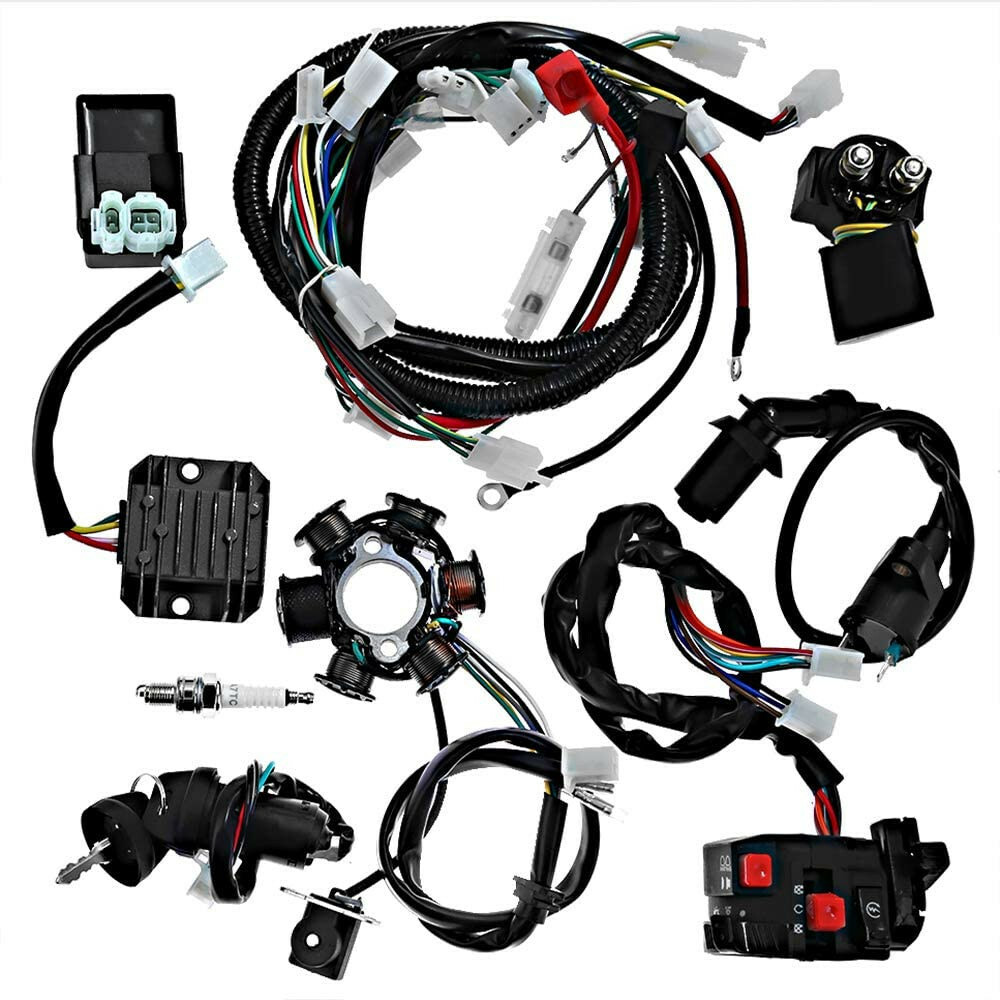 Electric Wiring Harness Wire Magneto Stator For Go Kart GY6 125cc 150cc Buggy Electric Wiring Harness Wire Magneto Stator For Go Kart GY6 125cc 150cc Buggy