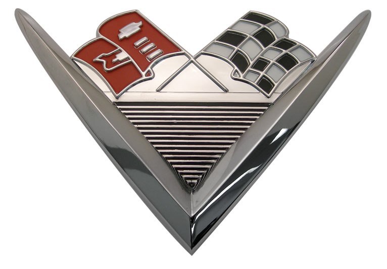 Trunk Emblem Assembly 1961 Chevy Impala Belair Biscayne 348