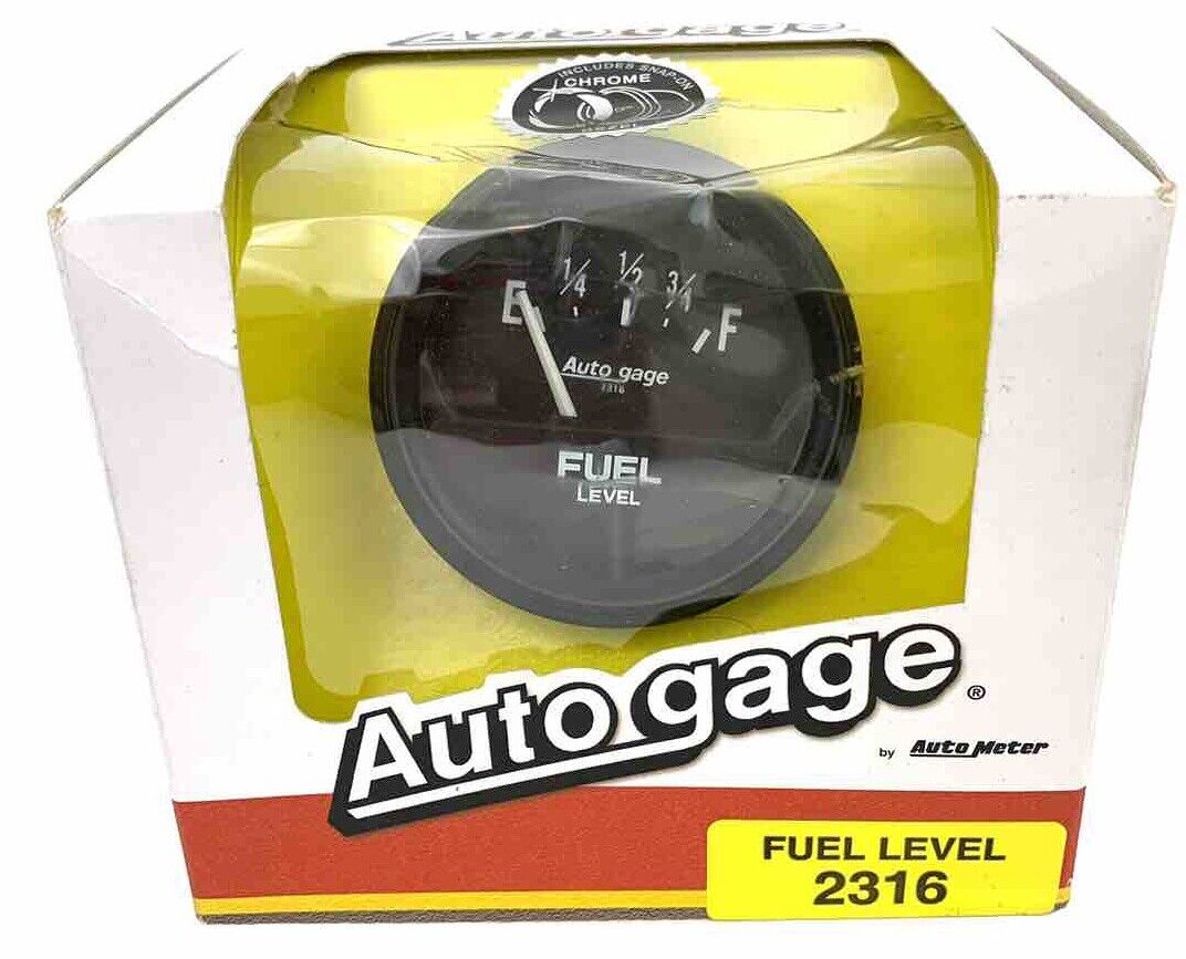 Auto Meter Fuel Level Gauge 2316; Auto Gage 0-90 Ohms 2-5/8\