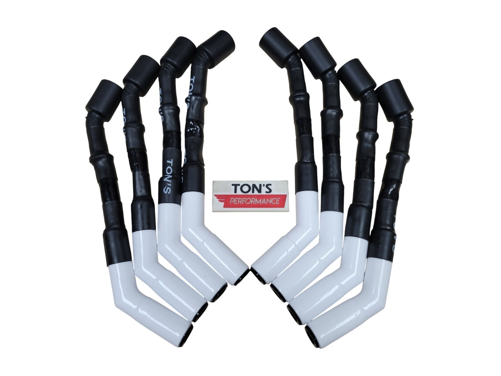 Ton\'s Sleeved Race Fit Ceramic LS Spark Plug Wire Set for GM Gen 4 LS3/LS4/LS7