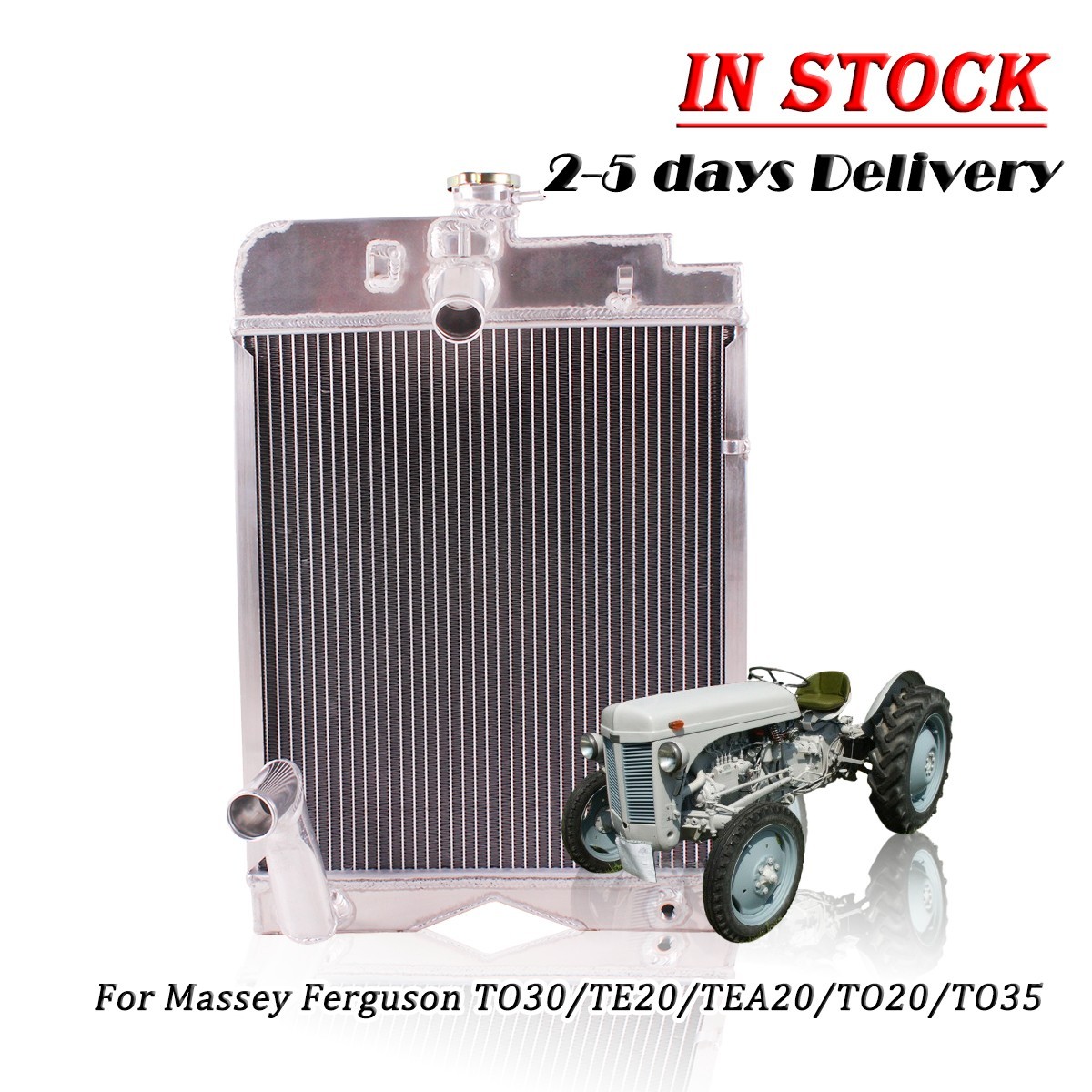 3 Row Radiator for Massey Ferguson TO30 TE20 TEA20 TO20 TO30 TO35 186732M91
