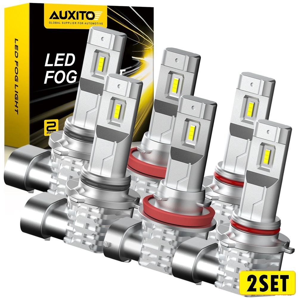 AUXITO 6X 9005 9006 H11 LED Headlight Kit Bulb Combo High Low Beam Super White