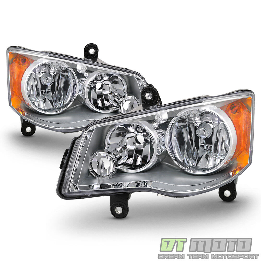 2011-2019 Dodge Grand Caravan 08-16 Chrysler Town & Country Headlights Headlamps