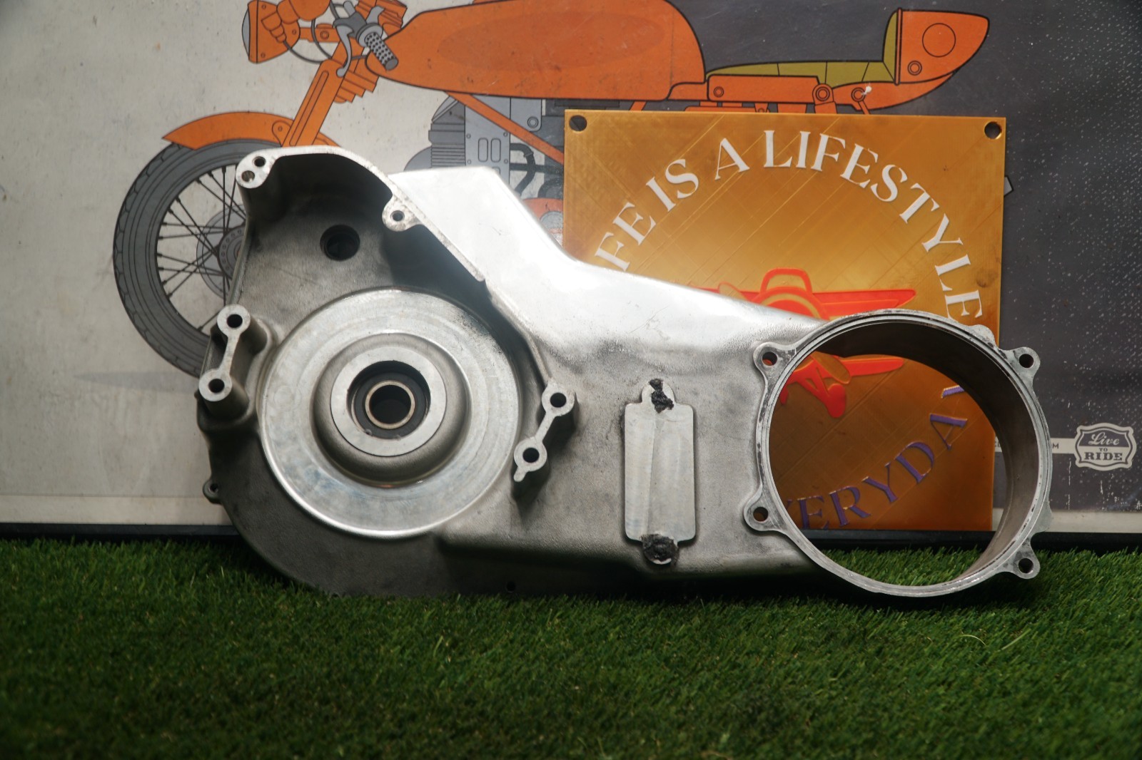 2000-2006 Harley Heritage Softail FLSTC Delkron Inner Primary Cover 2000-2006 Harley Heritage Softail FLSTC Delkron Inner Primary Cover