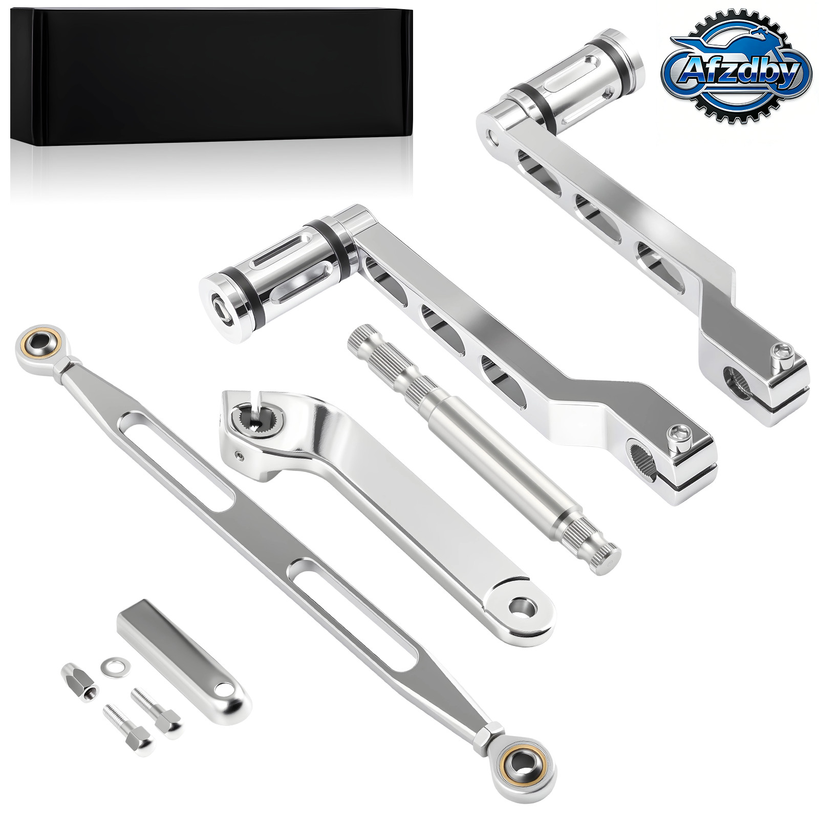 Heel Toe Gear+Shifter Lever Shaft+Shift Rod+Linkage Kit for Harley Touring 84-16