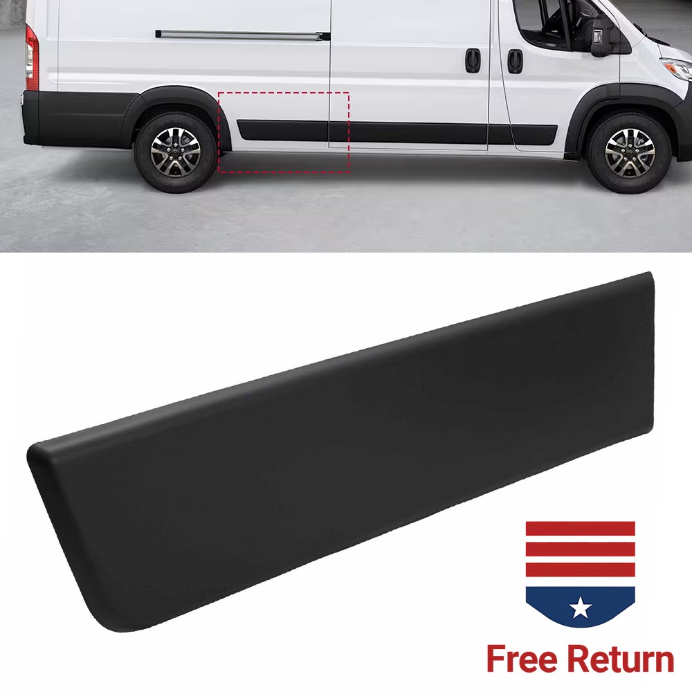 Fits 2019-2024 Ram ProMaster Extended Right Rear Side Trim Molding Black 3500 RH