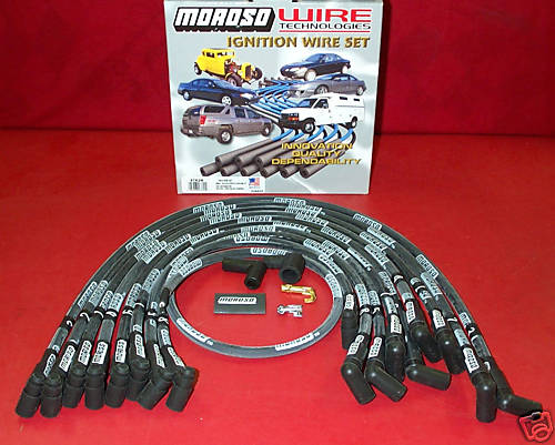 Moroso SB Chevy 8mm Race Plug Wires X long Under The Header- Sleeved 9767M Moroso SB Chevy 8mm Race Plug Wires X long Under The Header- Sleeved 9767M