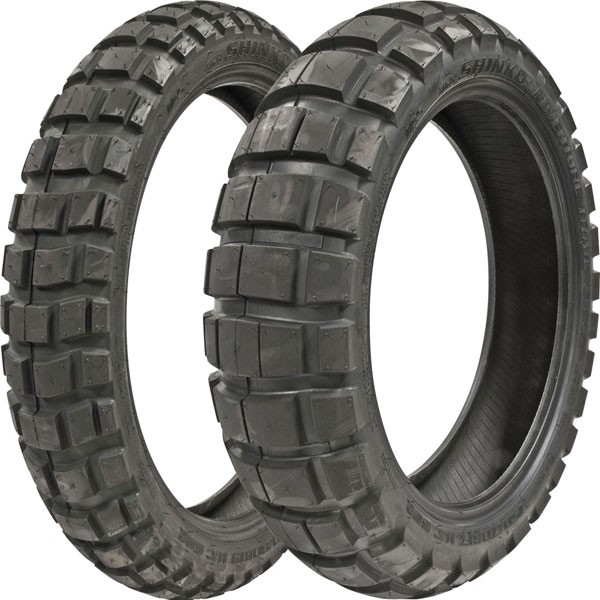 Shinko E-804 100/90-19 Front, E-805 130/80-17 Rear Tire Kit
