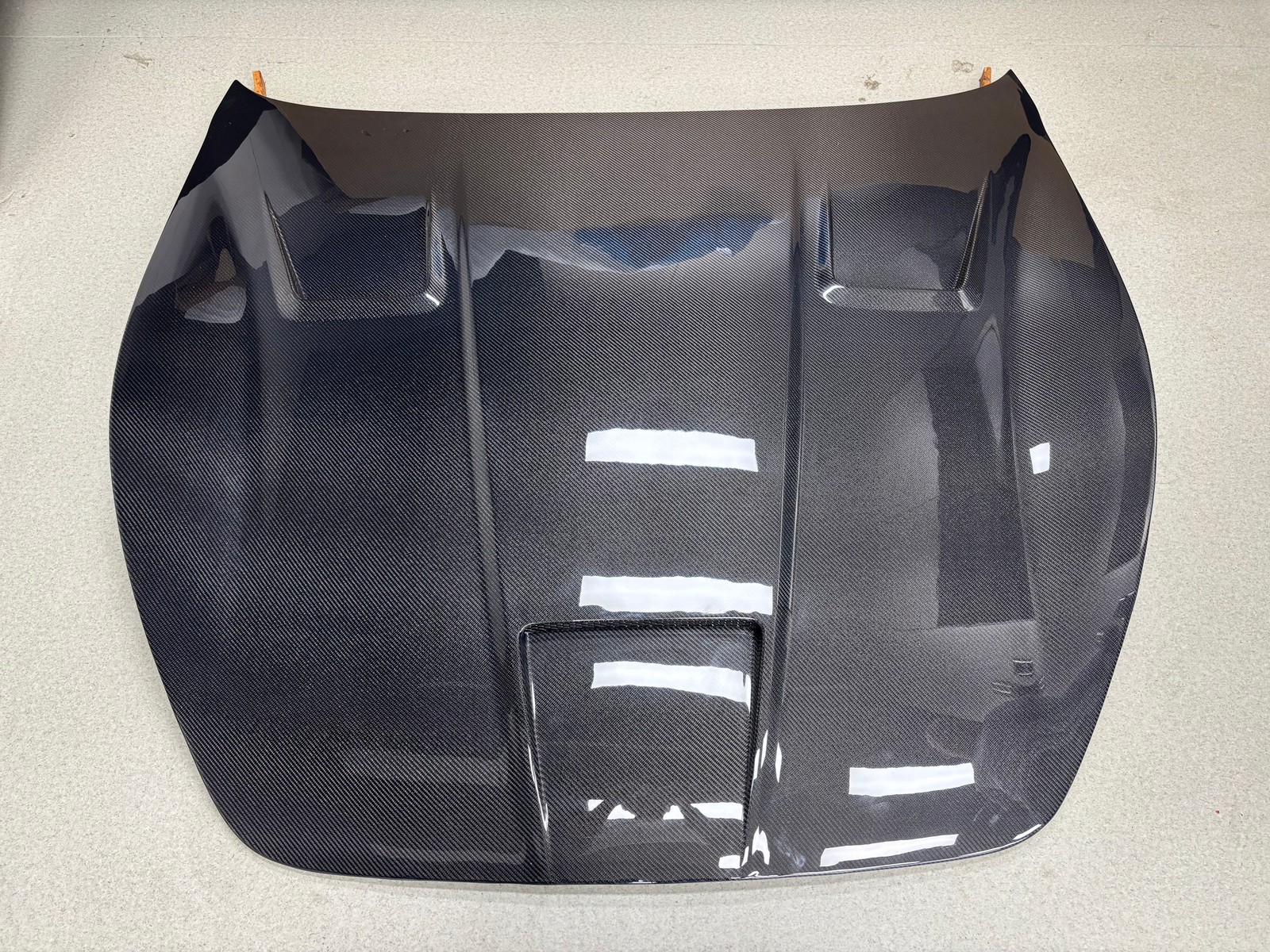 Triple Vent Carbon Fiber Hood Lightweight For 2008-2019 Maserati GranTurismo
