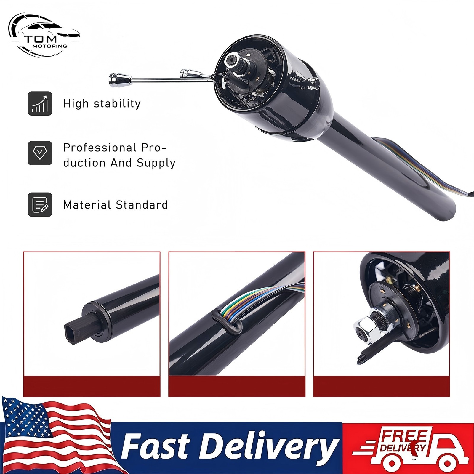 Replacement for GM 32 Inch Tilt Manual Steering Column Floor Shift Hot Rod