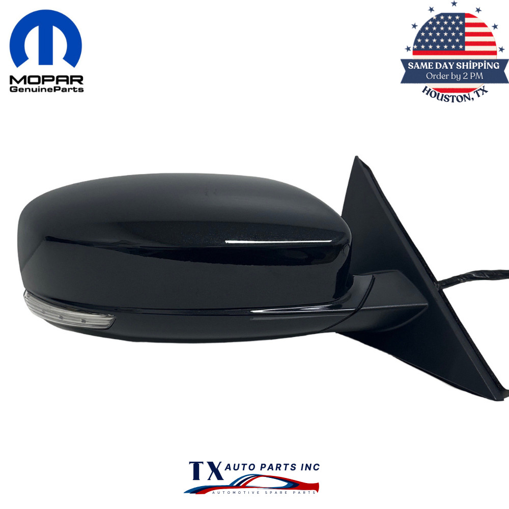 OEM 2013-2016 CHRYSLER 300 Passenger Side Mirror with Memory BSM Phantom Black