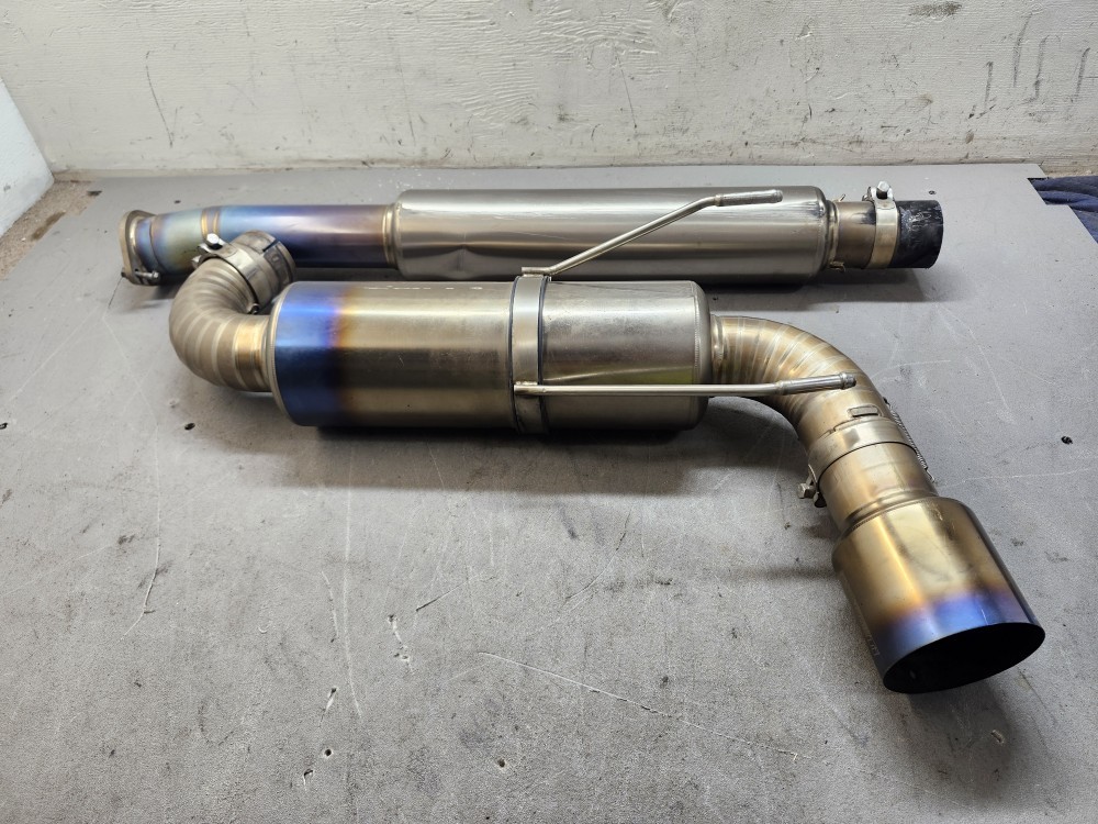 Tomei ExpremeTi Titanium Muffler W/Canister & Tailpipe Off 2022 Toyota GR86