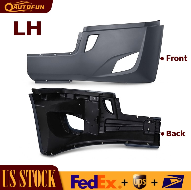 Driver Front Bumper End Reinforcement w/Fog Hole for Freightliner Cascadia 2018+