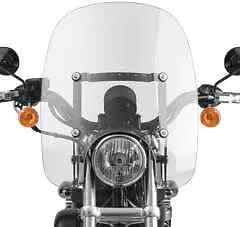 NC Quick Release Windshield Clear 17in for Harley Iron 1200 18-21