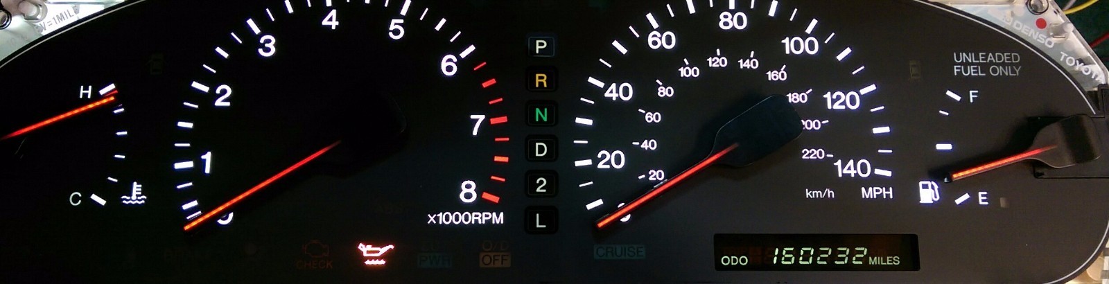 1994-1996 Lexus ES300 Rebuilt Speedometer Gauge Cluster Panel w/ LED 83010-33540