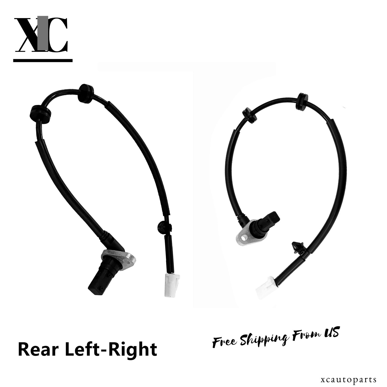 2Pcs ABS Wheel Speed Sensor Rear L/R Fits for Hyundai Genesis Equus 2009-2014