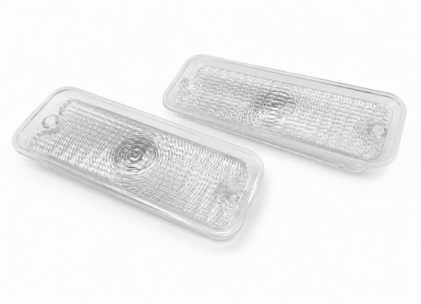 1975-1980 GMC CHEVROLET PICKUP TRUCK C10 PARKING LIGHT LENS CLEAR PAIR LH RH 1975-1980 GMC CHEVROLET PICKUP TRUCK C10 PARKING LIGHT LENS CLEAR PAIR LH RH