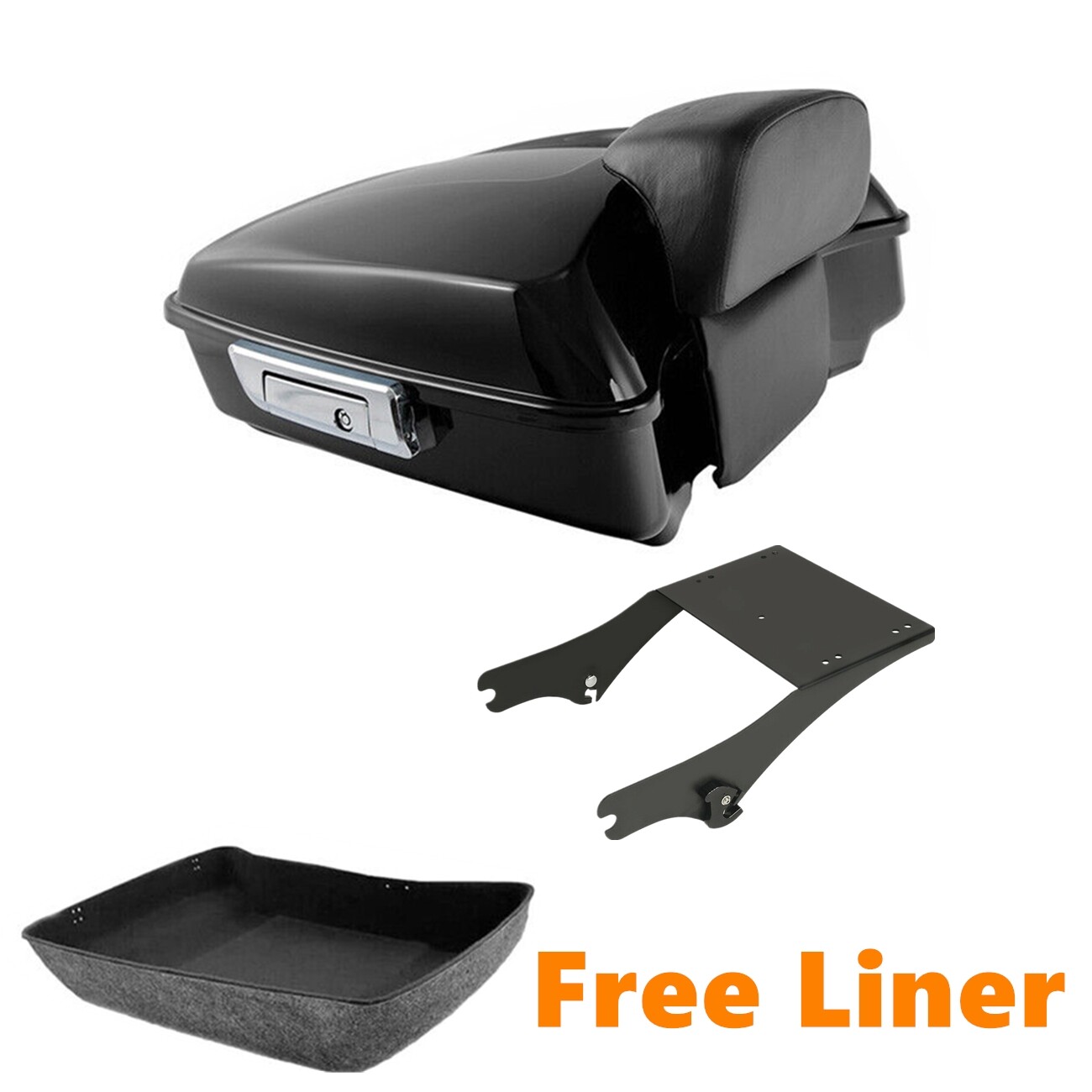 10.7\'\' Chopped Trunk Mount Rack Fit For Harley Road King 97-08 07