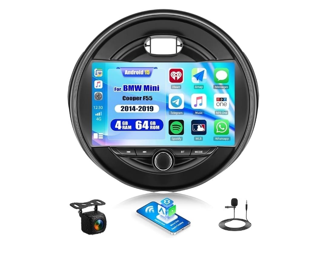 Upgrade 2G+64G Car Stereo for BMW Mini Cooper F55 F56 F57 2014-2019 (5 Door...